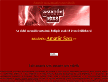 Tablet Screenshot of amator-szex.com